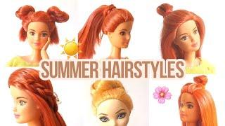 Летние причёски для кукол своими руками|Summer hairstyles for dolls|Ever After High, Barbie, MH.