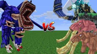 Shin Sonic (All Phase) VS Kaiju Craft | Minecraft Mob Battle