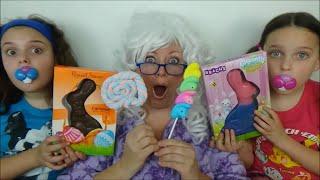 Bad Baby Victoria Annabelle Granny Gummy Real Chocolate Bunny Easter Candy