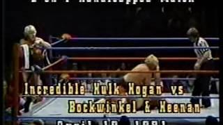 Hulk Hogan vs Nick Bockwinkel & Bobby Heenan