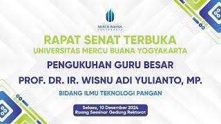 PENGUKUHAN GURU BESAR PROF. DR. IR. WISNU ADI YULIANTO, MP.