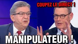 Mélenchon fait PANIQUER ce journaliste et COUPE LE DIRECT !