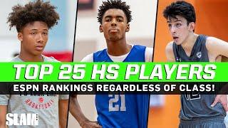 Best players in High School regardless of class⁉️ Updated ESPN Rankings 