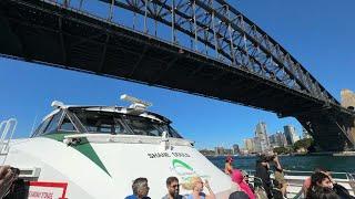 【オーストラリア】 シドニーフェリー　F3航路でハーバーブリッジをくぐる　Sydney Ferries, Passing under the Harbour Bridge on route F3