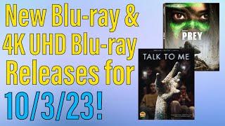 New Blu-ray & 4K UHD Blu-ray Releases for October 3rd, 2023!