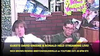 David Greene vs. Ronald Held on Beyond Vaudeville - See them LIVE here on YouTube on 10/23 at 8pmET!