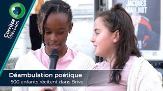 Déambulation poétique : 500 enfants récitent dans Brive