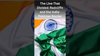 एक लाईन जीसने भारत को तोडा | Radcliffe and the India-Pakistan Border | #facts #shorts #viral