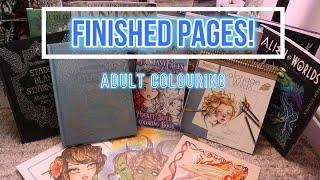 Adult Finished/Completed Colouring Pages - Wow!