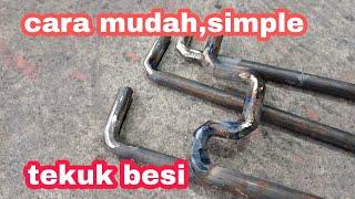 cara bending/ tekuk besi behel,,,presisi,simple