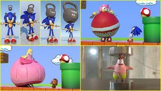 Sonic, Amy, Super Mario, princess peach, Patrick & more best videos