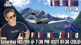 LIVE | MSFS 2020 | New Zealand Fly-In! | Black Square B60 Duke Turbine Fly-In | Real GA Pilot