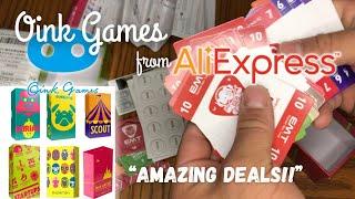 Oink Games from AliExpress?! - 'Startups' and 'Scout' Unboxing