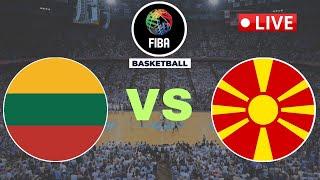 LIVE : North Macedonia vs Lithuania | FIBA Europe Basketball Championship Qualifier Live Score