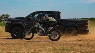 Fastest Truck vs. Fastest Dirt Bike (RAM TRX vs  KX450SR)