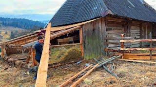 Mountain Life: Pizza in a Wood-Fired Oven, Dismantling an Old Shed & Cooking Over a Fire