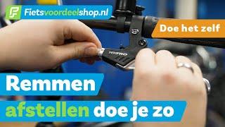 Je fietsremmen afstellen doe je zo - Fietsvoordeelshop.nl Doe Het Zelf