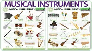 Musical Instruments Vocabulary | Names of musical instruments in English | Learn English Vocabulary