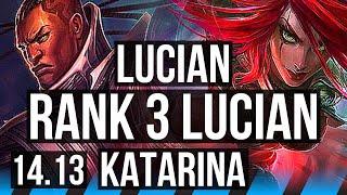 LUCIAN vs KATARINA (MID) | Rank 3 Lucian, 10/3/5, Rank 21 | EUNE Challenger | 14.13