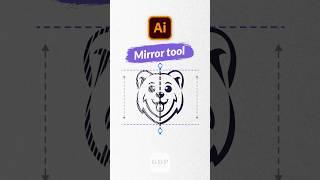 Mirror tool in illustrator | Easy method  #mirrortool # illustratortool #learnillustrator