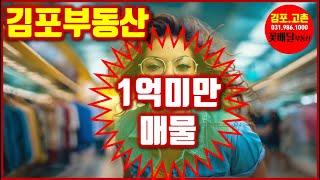 1억미만 김포부동산매물 소개, 리스트, 김포고촌 꽃배달 부동산