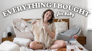 EVERYTHING I Bought For BABY 2024 | Newborn Haul & What’s On My Baby Registry (Minimal Edition)