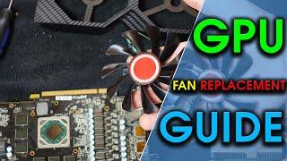 XFX GPU FAN REPLACEMENT Guide And Thermal Paste Application