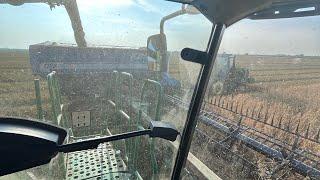 | John Deere X9 Cab POV | Organic Oat Harvest |