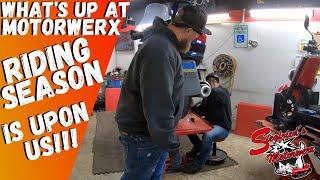 Motorcycle Shop Owners VLOG!  Getting ready for the riding season CRUNCH!