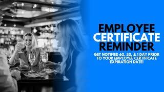 Employee Certificate Reminder