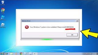 Your Windows 7 System is too outdated . Please Install Kb4534310 Roblox Error - How To Fix 