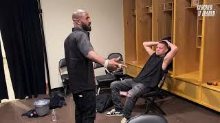 Nate Diaz Chops It Up with King Bobby Green Backstage Before Masvidal Fight