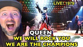 QUEEN We Will Rock You / We Are The Champions LIVE 1979 HAMMERSMITH ODEON | REACTION