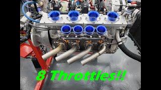 4 rotor *Flames* 8 Throttle 26b Testing @ Defined Autoworks Mazda Rx7 Rx8