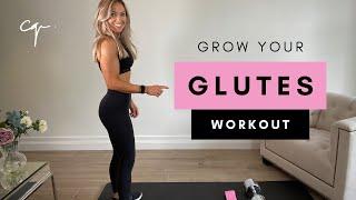 20 MIN GLUTE WORKOUT | Grow Your Glutes at Home with Band & Dumbbell