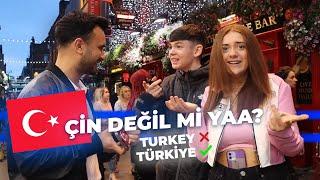 Türk Bayrağını sorduk. TURKEY değil TURKİYE 