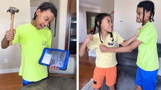 Big BROTHER DESTROYS Little SIBLINGS Electronics, What Happens Is Shocking