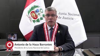 Saludo del presidente de la Junta Nacional de Justicia por fiestas patrias