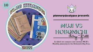 Vlog Humbug Day 10: MUJI Kraft Paper Monthly Planner vs Hobonichi Day-Free 