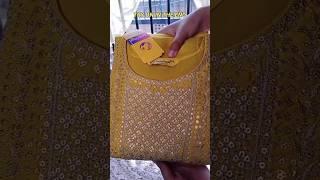 Unboxing Amazon Latest Designer Festive Kurti Pant Dupatta (Kurta Set) #shorts #amazon or #meesho