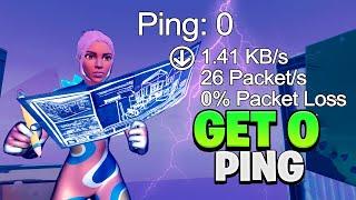 The SECRET To Get 0 Ping In Fortnite Chapter 5!  (Lower Ping Guide)