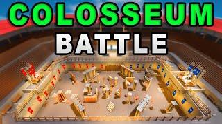 I MADE a COLOSSEUM... Roblox Survival Game