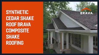 Synthetic Cedar Shake Roof - BRAVA Composite Shake Roofing - Color: Weathered