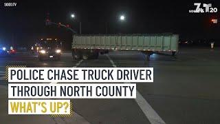 Police Chase Truck Driver Through North County | NBC 7 San Diego