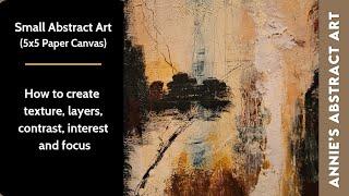 How To Create Small Abstract Art On Paper That Looks Like A Large Abstract Painting!