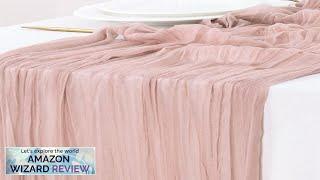 Socomi Cheesecloth Table Runner 10ft Gauze Boho Rustic Dusty Pink Cheese Cloth Review