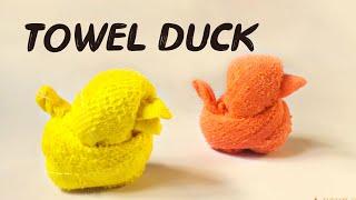 How to Fold a Towel Duck | Easy Towel Folding
