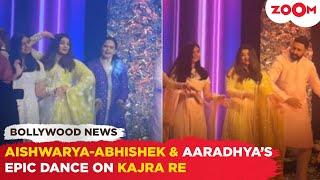 Aishwarya Rai-Abhishek Bachchan recreate the ICONIC "Kajra Re" dance with Aaradhya at a wedding!