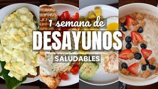 UNA SEMANA COMPLETA DE DESAYUNOS SALUDABLES | Michela Perleche