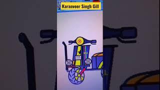 #Scooter#modified #drawing on #leptop by #KaranveerSinghgill #7172wale